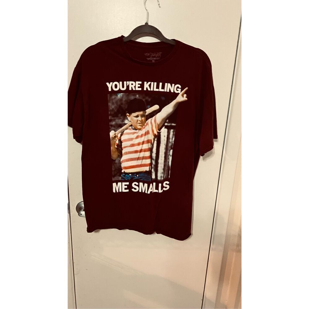 The Sandlot "You're Killing Me Smalls" Burgundy Mens T Shirt Size XL
